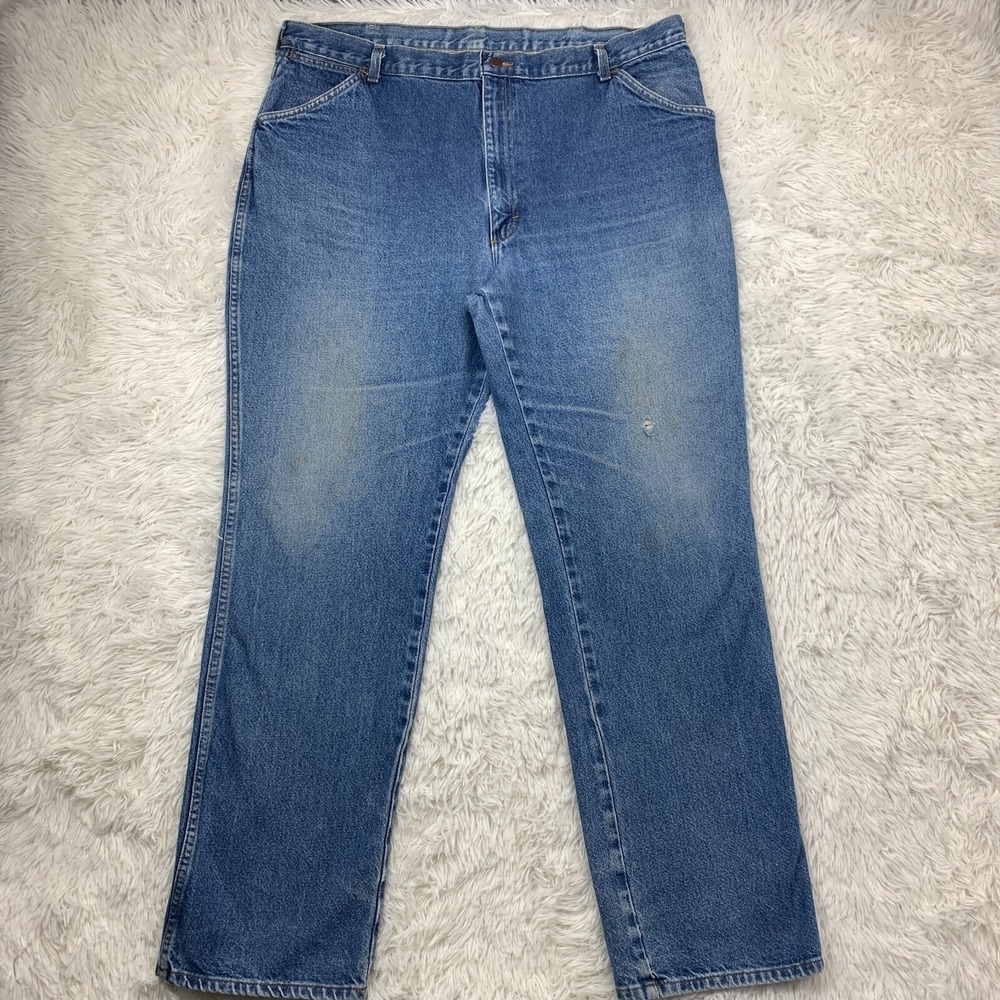 Vintage Wrangler Jeans 40x32 Blue Big Ben Western Faded‎ Cowboy Tag 42x34